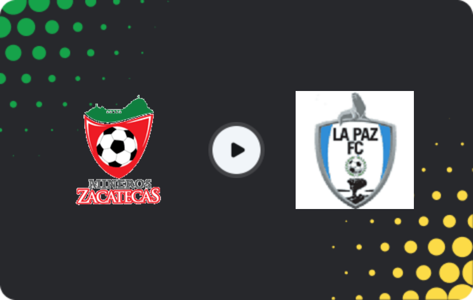 Where to watch Mineros de Zacatecas — CA La Paz, Liga de Expansión MX, 24.01.2026