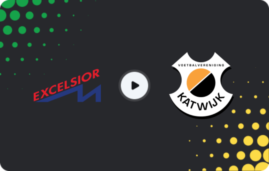 Where to watch Excelsior Maassluis — Katwijk, Tweede Divisie, 24.01.2026