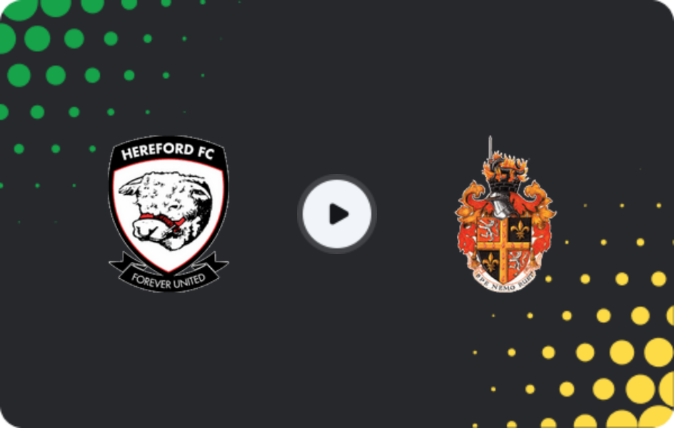 Where to watch Hereford — Spennymoor Town, National League - North, 24.01.2026