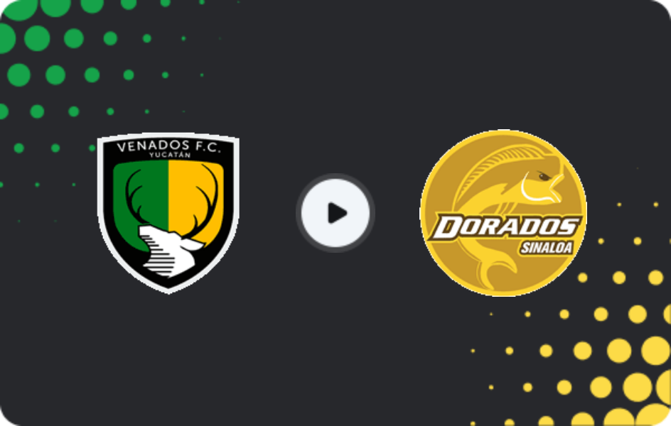 Where to watch Venados FC — Dorados, Liga de Expansión MX, 25.01.2026
