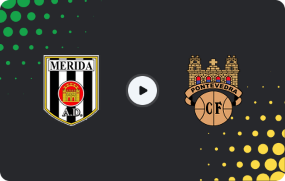 Where to watch Mérida AD — Pontevedra, Primera Federación – Group 1, 25.01.2026