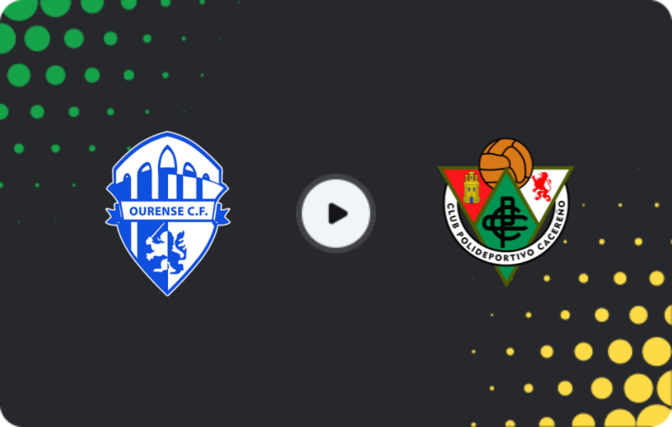 Where to watch Ourense CF — Cacereño, Primera Federación – Group 1, 25.01.2026