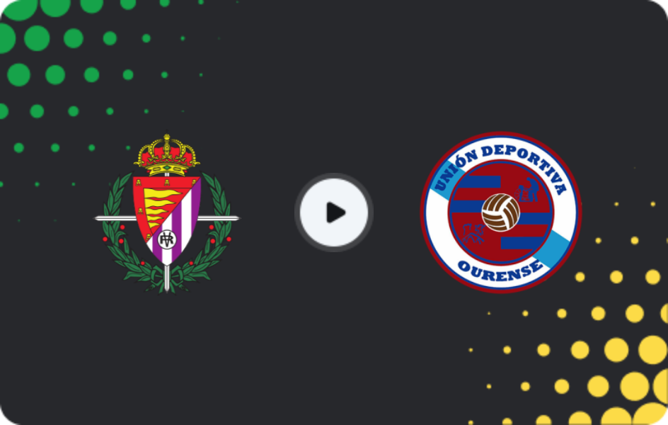 Where to watch Real Valladolid II — UD Ourense, Segunda Federación – Group 1, 25.01.2026