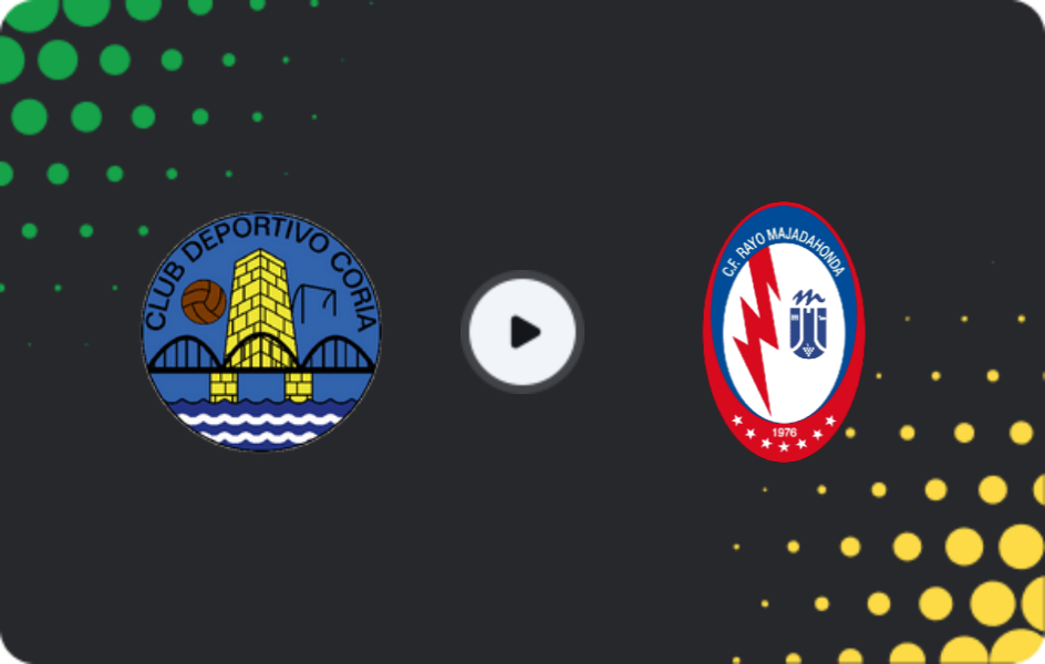 Where to watch CD Coria — Rayo Majadahonda, Segunda Federación - Group 5, 25.01.2026