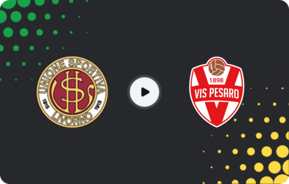 Where to watch Livorno — Vis Pesaro, Serie C - Girone B, 25.01.2026