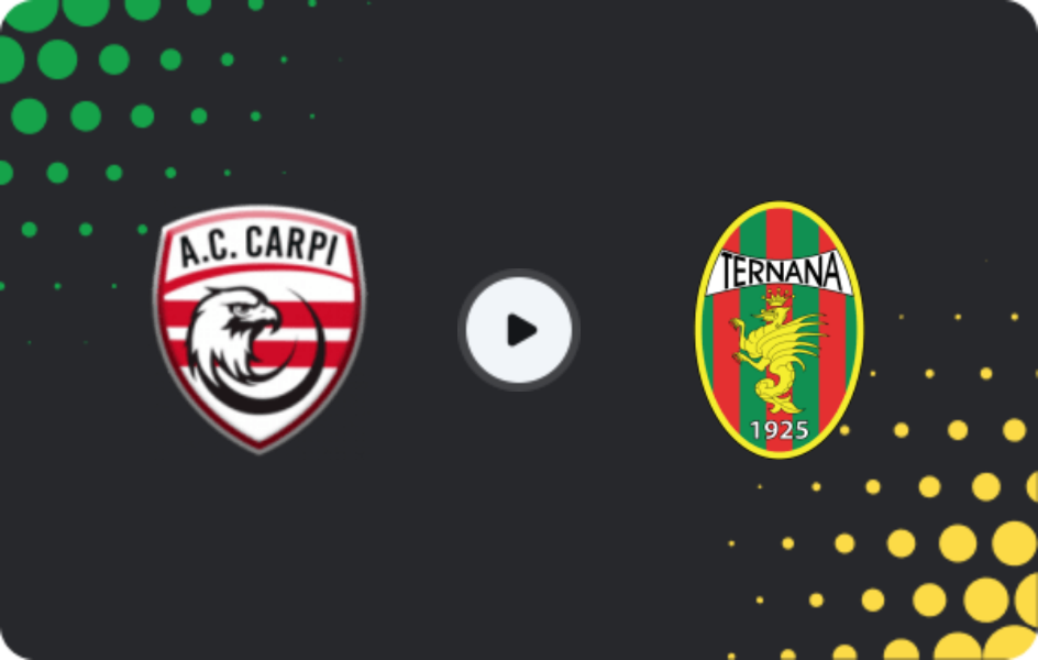 Where to watch Athletic Carpi — Ternana, Serie C - Girone B, 25.01.2026