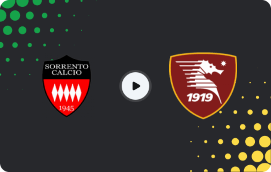 Where to watch Sorrento — Salernitana, Serie C - Girone C, 25.01.2026