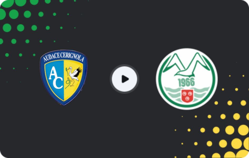 Where to watch Audace Cerignola — SS Monopoli, Serie C - Girone C, 25.01.2026