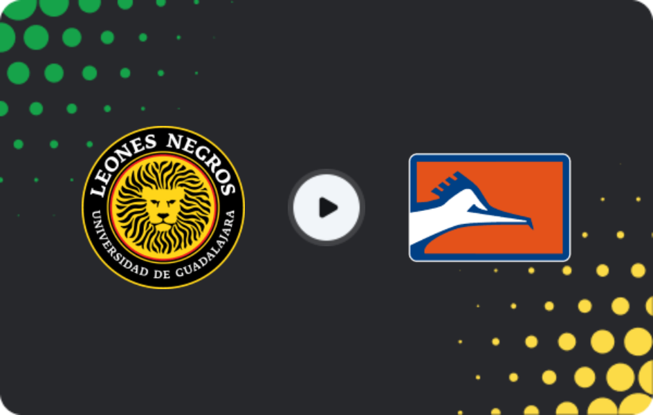 Where to watch Leones Negros UDG — Correcaminos Uat, Liga de Expansión MX, 25.01.2026