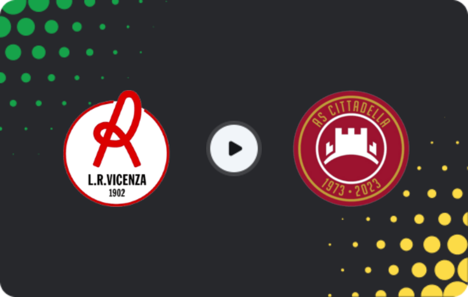 Where to watch Vicenza Virtus — Cittadella, Serie C - Girone A, 26.01.2026