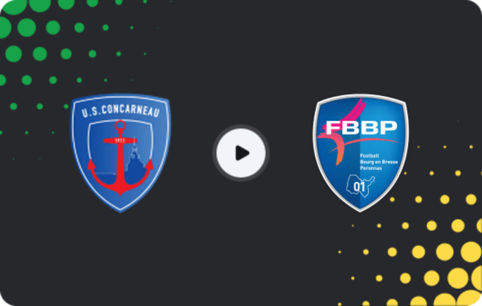Where to watch Concarneau — Bourg-en-bresse 01, Championnat National, 30.01.2026