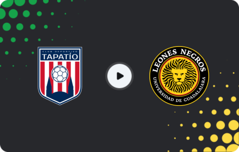 Where to watch Tapatío — Leones Negros UDG, Liga de Expansión MX, 31.01.2026