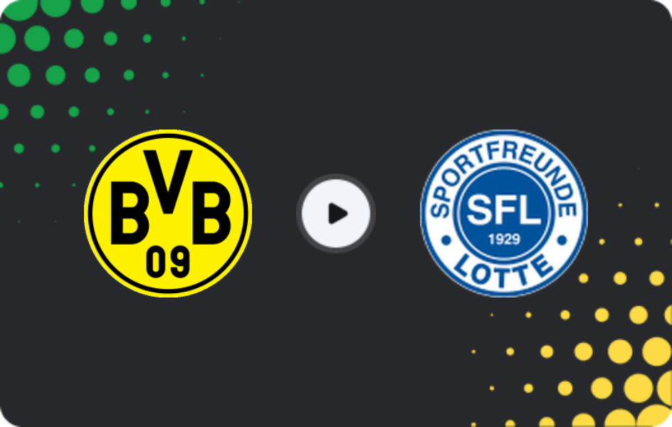Where to watch Borussia Dortmund II — Sportfreunde Lotte, Regionalliga - West, 31.01.2026