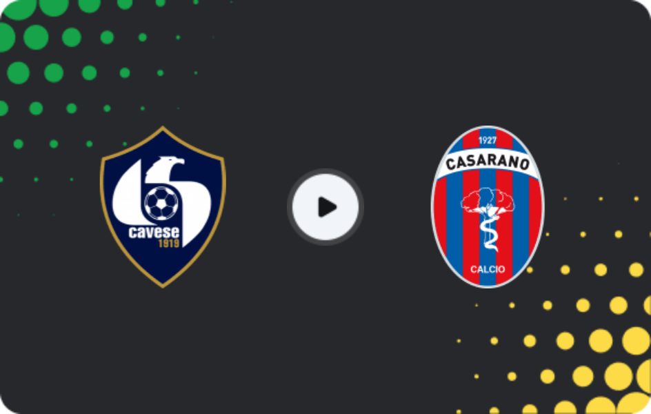 Where to watch Cavese — Casarano, Serie C - Girone C, 31.01.2026