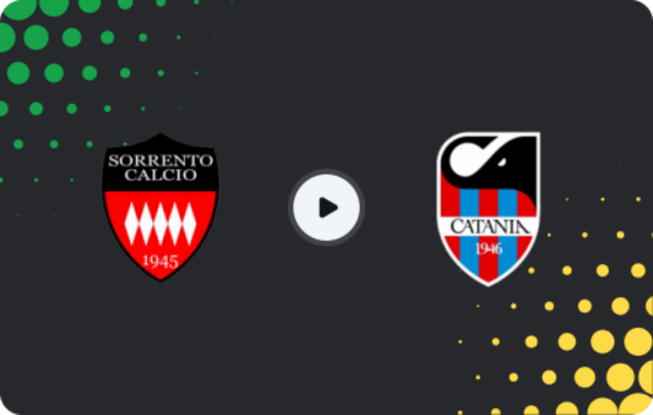Where to watch Sorrento — Catania, Serie C - Girone C, 31.01.2026