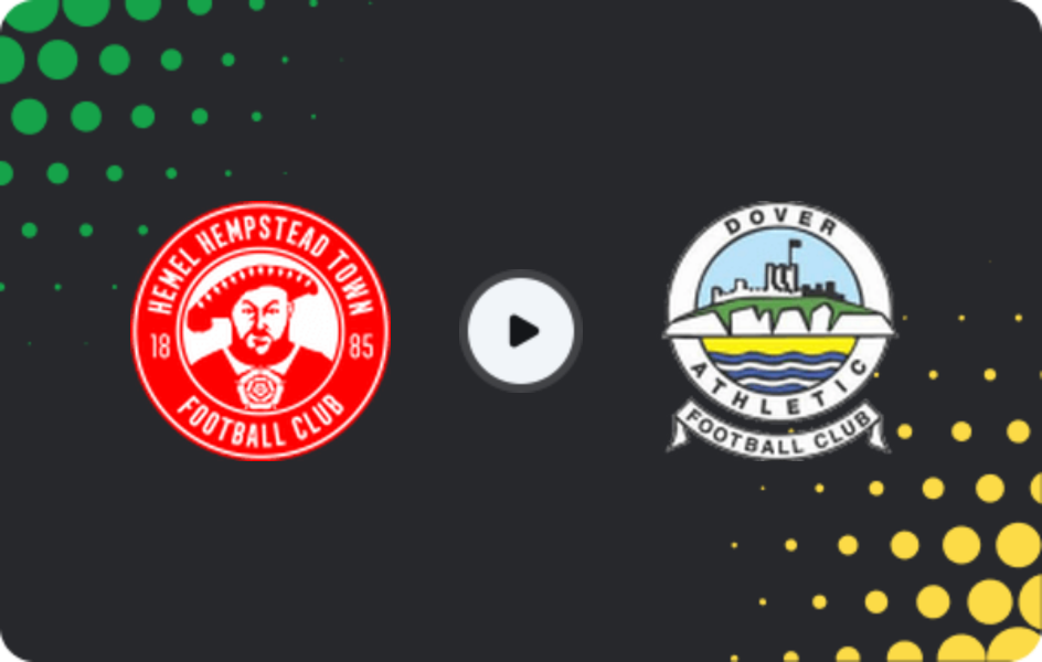 Where to watch Hemel Hempstead Town — Dover, National League - South, 31.01.2026