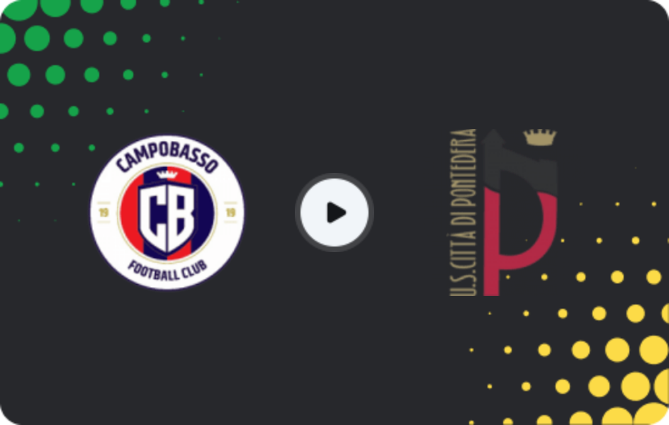 Where to watch Città di Campobasso — Pontedera, Serie C - Girone B, 31.01.2026