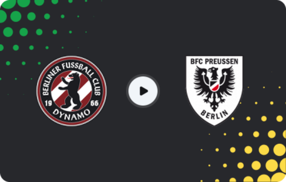Where to watch BFC Dynamo — BFC Preussen, Regionalliga - Nordost, 01.02.2026