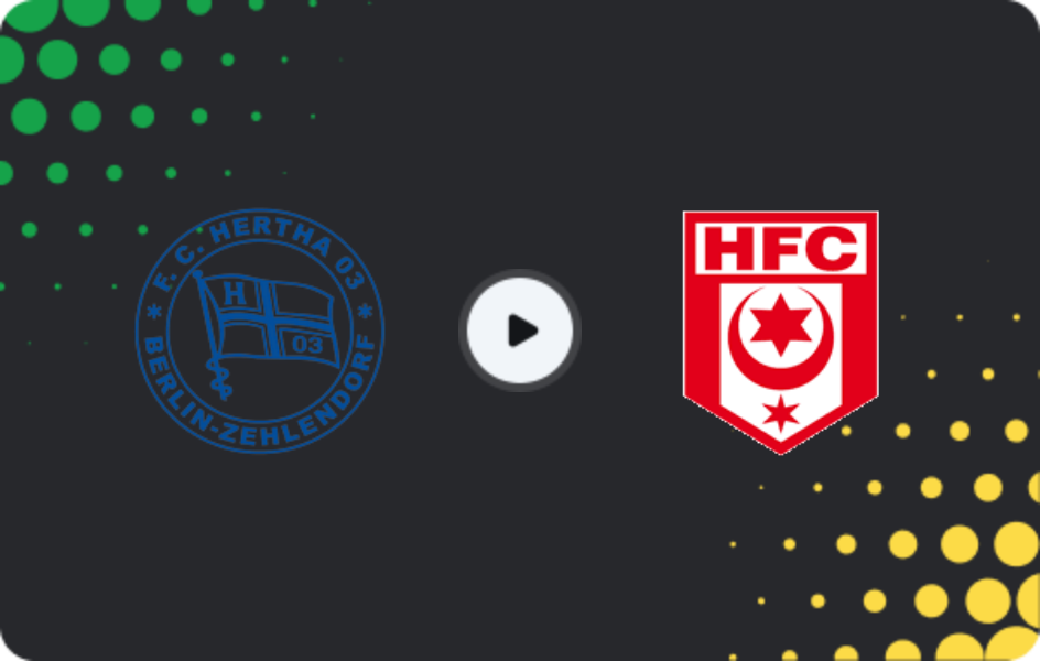 Where to watch Hertha Zehlendorf — Hallescher FC, Regionalliga - Nordost, 01.02.2026