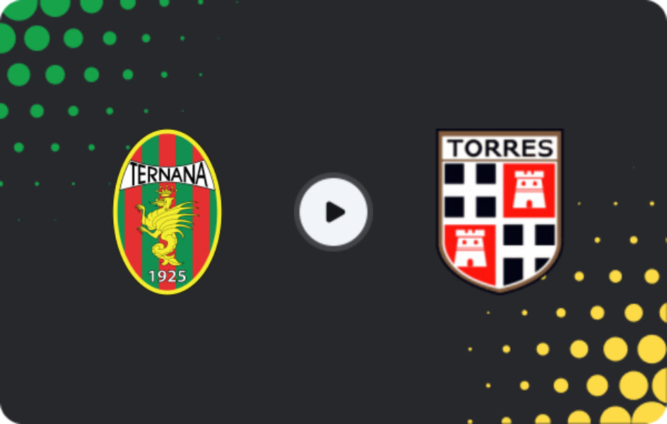 Where to watch Ternana — Torres, Serie C - Girone B, 01.02.2026