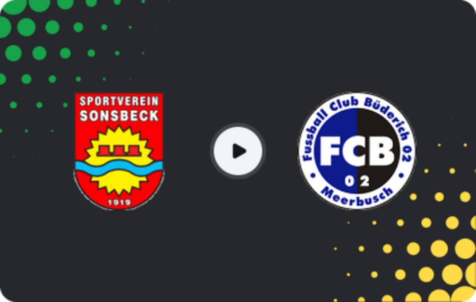 Where to watch Sonsbeck — Büderich, Oberliga - Niederrhein, 01.02.2026