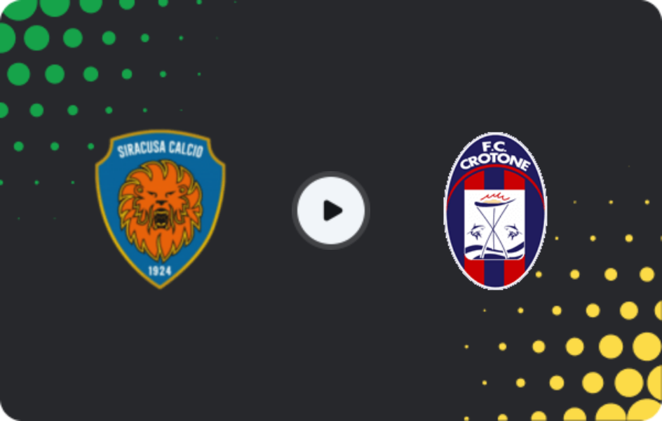Where to watch Siracusa — Crotone, Serie C - Girone C, 01.02.2026
