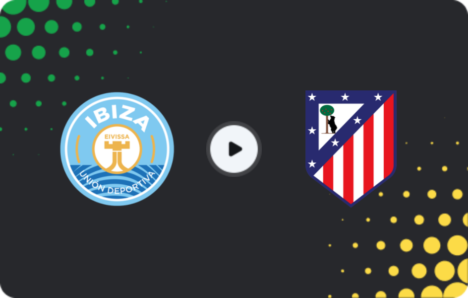Where to watch Ibiza — Atlético Madrid II, Primera Federación – Group 2, 01.02.2026