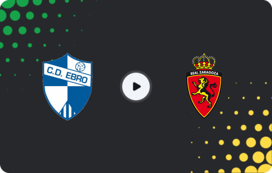 Where to watch Ebro — Real Zaragoza II, Segunda Federación - Group 2, 01.02.2026