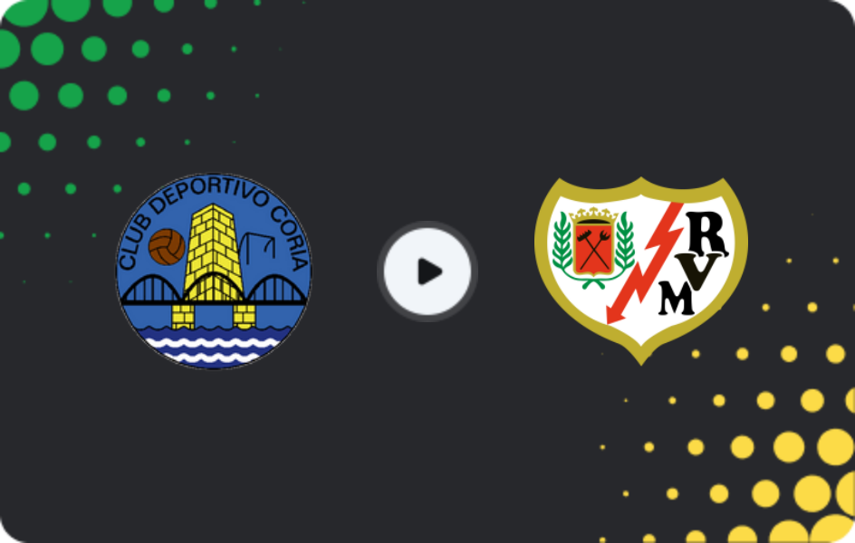 Where to watch CD Coria — Rayo Vallecano II, Segunda Federación - Group 5, 01.02.2026