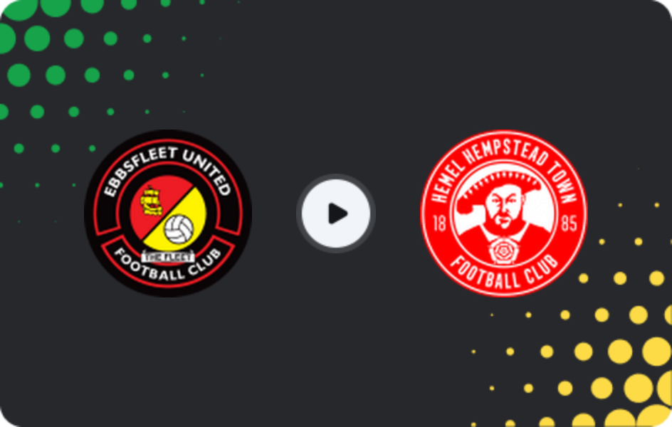 Where to watch Ebbsfleet United — Hemel Hempstead Town, National League - South, 03.02.2026