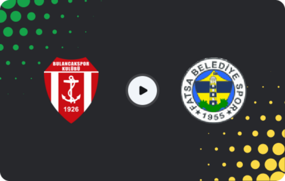 Where to watch 1926 Bulancak — Fatsa Belediyespor, 3. Lig - Group 3, 10.01.2026
