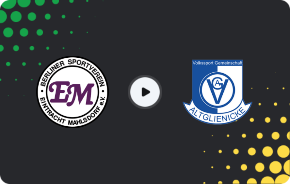 Where to watch Eintracht Mahlsdorf — Altglienicke, Friendlies Clubs, 10.01.2026
