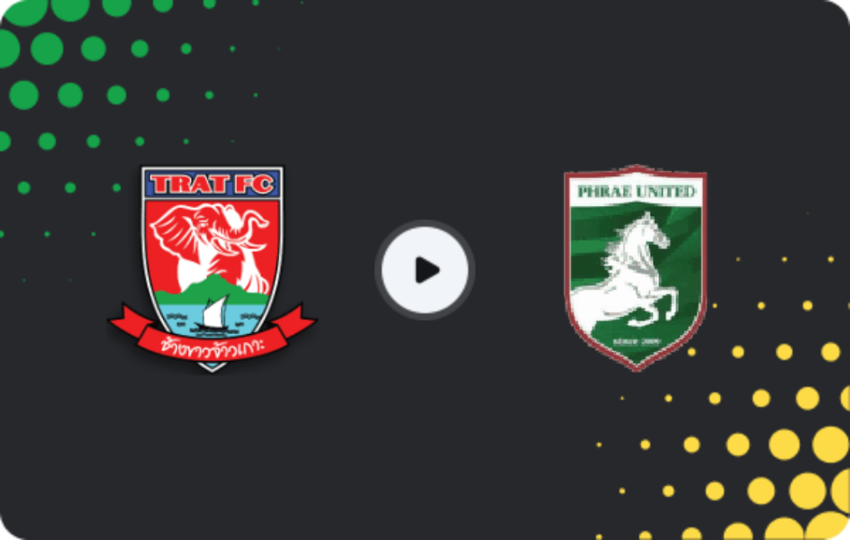 Where to watch Trat FC — Phrae United, League 2, 11.01.2026