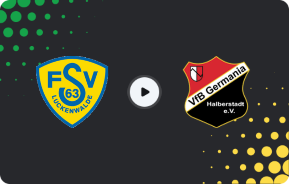 Where to watch Luckenwalde — Germania Halberstadt, Friendlies Clubs, 14.01.2026
