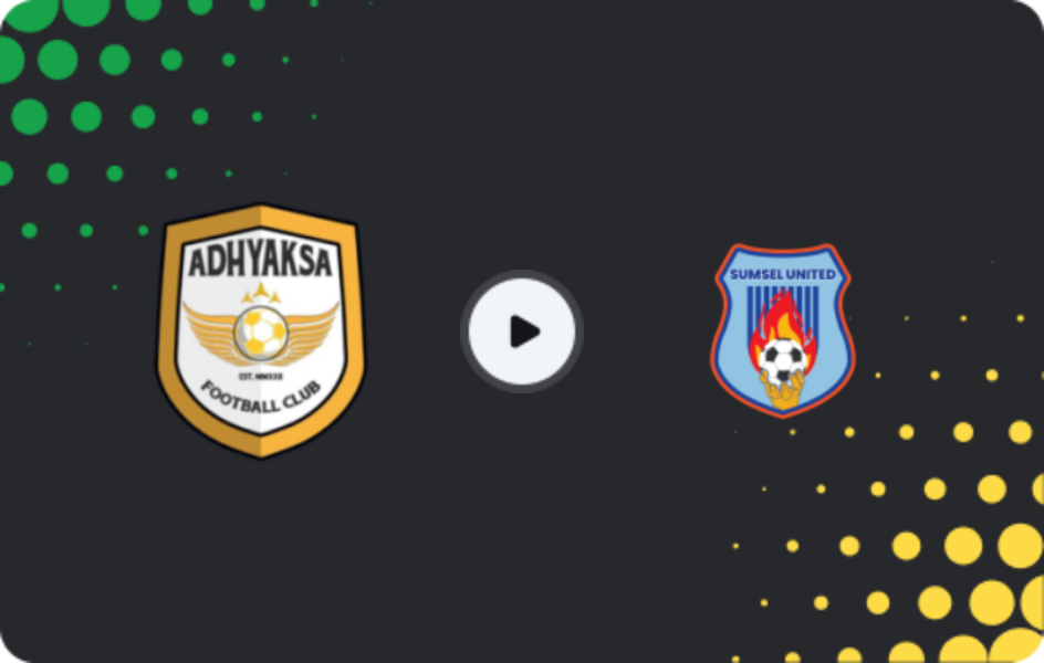 Where to watch Adhyaksa — Sumsel United, Liga 2, 17.01.2026