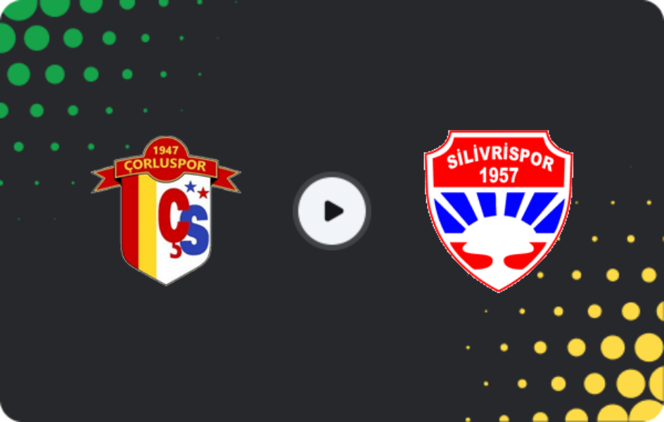 Where to watch Çorluspor 1947 — Silivrispor, 3. Lig - Group 1, 17.01.2026