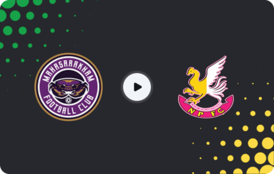 Where to watch Mahasarakham United — Nong Bua Pitchaya, League 2, 17.01.2026