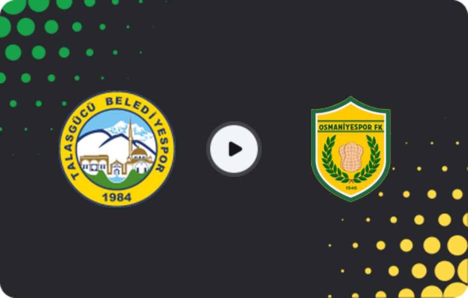 Where to watch Talasgücü Belediyespor — Osmaniyespor, 3. Lig - Group 2, 18.01.2026