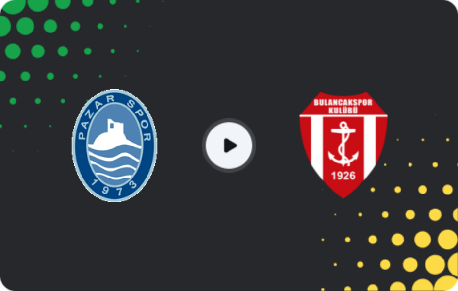 Where to watch Pazarspor — 1926 Bulancak, 3. Lig - Group 3, 18.01.2026
