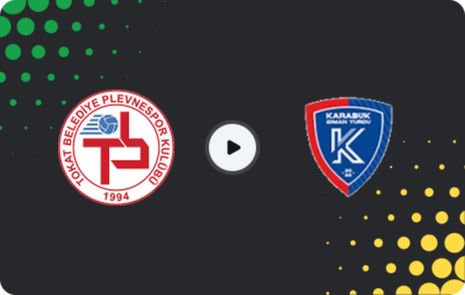 Where to watch Tokat Bld Plevnespor — Karabük İdman Yurdu, 3. Lig - Group 3, 18.01.2026