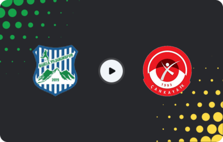 Where to watch Bursa Yıldırımspor — Çankaya FK, 3. Lig - Group 1, 18.01.2026