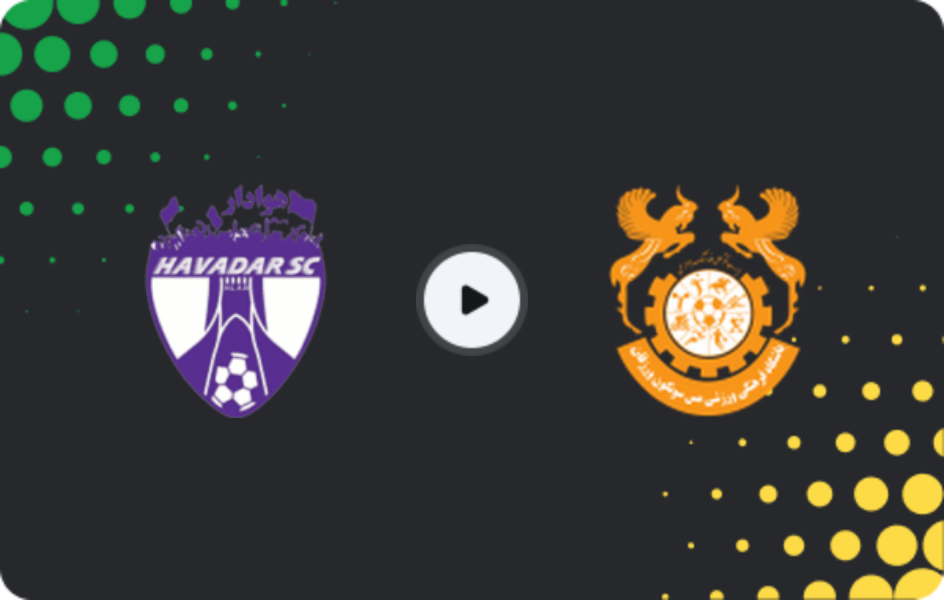 Where to watch Havadar — Mes Soongoun, Azadegan League, 21.01.2026