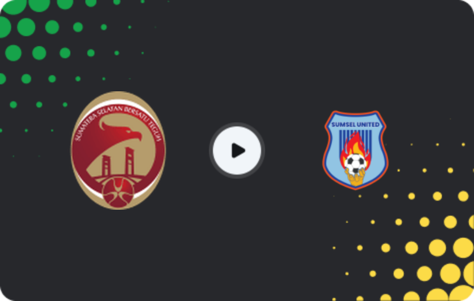 Where to watch Sriwijaya FC — Sumsel United, Liga 2, 24.01.2026