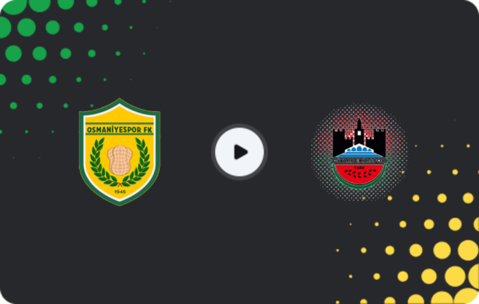Where to watch Osmaniyespor — Diyarbekirspor, 3. Lig - Group 2, 24.01.2026