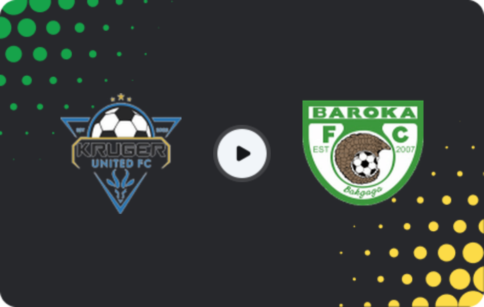 Where to watch Kruger United — Baroka FC, 1st Division, 24.01.2026