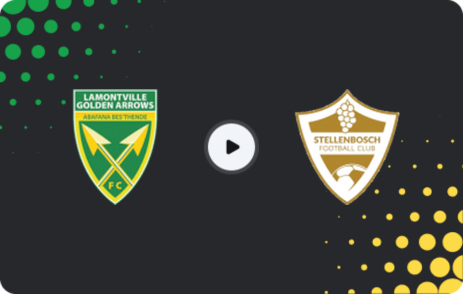 Where to watch Golden Arrows — Stellenbosch, Premiership, 24.01.2026