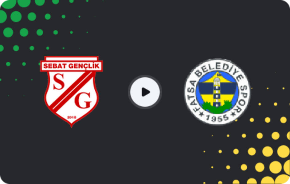 Where to watch Sebat Gençlikspor — Fatsa Belediyespor, 3. Lig - Group 3, 25.01.2026
