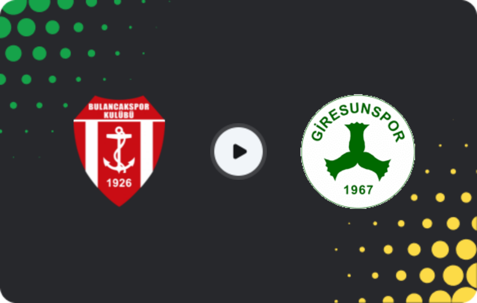 Where to watch 1926 Bulancak — Giresunspor, 3. Lig - Group 3, 25.01.2026
