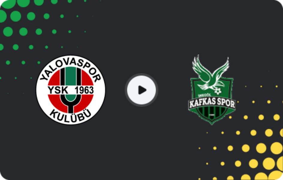 Where to watch Yalova Yeşilovaspor — İnegöl Kafkas Gençlik, 3. Lig - Group 1, 25.01.2026