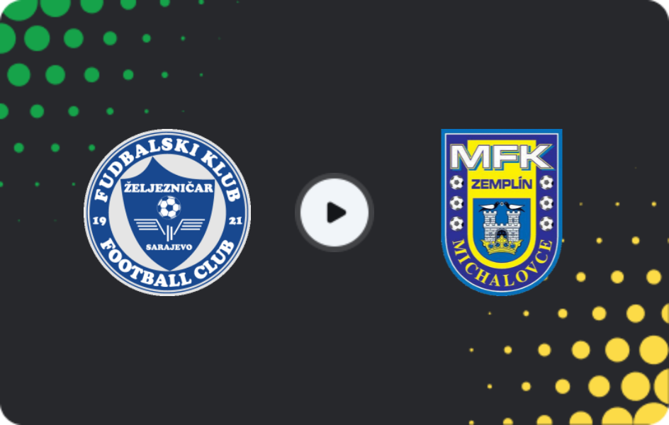 Where to watch Zeljeznicar Sarajevo — Zemplín Michalovce, Friendlies Clubs, 25.01.2026